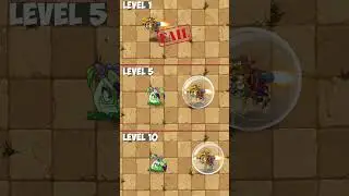 Pvz 2 - Pokra Level 1, 5, Max vs Rocket Hamster Ball Zombie #shorts