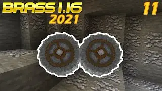 Lets Play Brass 1.16 Unedited EP 11 - Create Mod Crushing Wheels! Encased Fan Ore Blasting Washing!