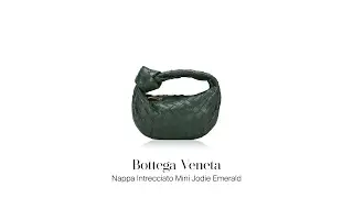 Mau Jual Tas Branded Second: Bottega Veneta Nappa Intrecciato Mini Jodie Emerald