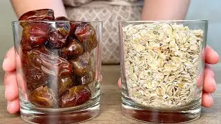 Я не ем сахар! У вас есть овсянка и финики? Приготовьте этот десерт за 5 минут!