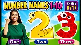Rhyme 717 | Number Names 1-10 | Numbers | English Rhyme for Kids