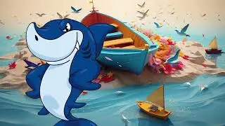 Baby Shark Doo Doo Doo Colorful Sharks Dance For Kids | Shark Poem Rhymes