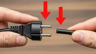 Секрет, известный лишь 1% населения! Как починить неисправную электрическую вилку.