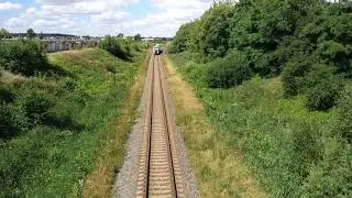 Pesa 730ML- 001 with a passenger train