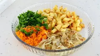Салат, который станет звездой вашего стола! Картофельный салат с карамелизованным луком! Легко