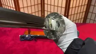 Reproduction folded steel clay-tempered and mirror-polished katana by Suishinshi Masahito Nyudo