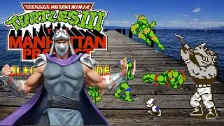 Черепашки 3 Teenage Mutant Ninja Turtles III: The Manhattan Project (NES) + @2ndChannelGO