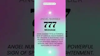 777 Angel Number Meaning Revealed 🌟 | Spiritual Enlightenment & Divine Guidance #angelnumber #777