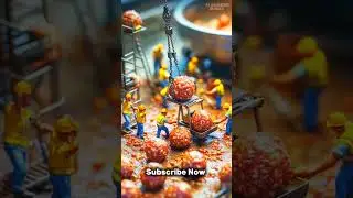 Cooking miniature worker..#cooking #miniature #workers #shorts