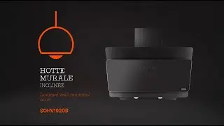 Hotte murale inclin&eacute;e / Inclined wall mounted hood - SOHV1920B
