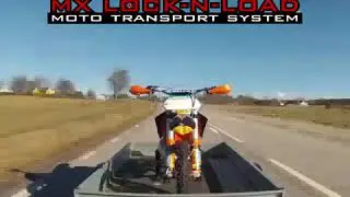 #RiskRacing Lock N Load Time Lapse In Open Trailer - No Tie Down Straps! - #mxLockNLoad