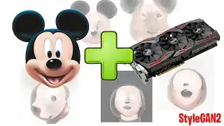 StyleGAN2 + Mickey Mouse