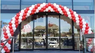 طريقة تركيب قوس البالونات مع البالون