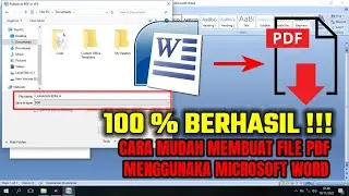 cara mudah membuat file pdf menggunakan microsoft word