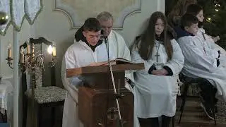 Karácsonyi Szentmise a  Nagyigmándi római katolikus templomból.
