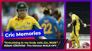 Adam Gilchrist - The famous Walk-Off in Cricket World Cup 2003 Semis #Shorts