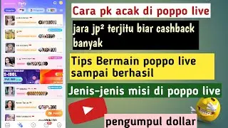 cara pk acak dan jp&sup2; di poppo live