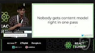 Content Modeling for React Developers &ndash; Harshil Agrawal, React Summit 2022