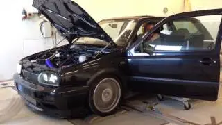 Golf mk3 vr6 turbo dyno 500hp 1.3 bar
