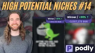 Amazon Merch High Potential Niches (11/22/23) - Trending Print on Demand T Shirts - Podly Review
