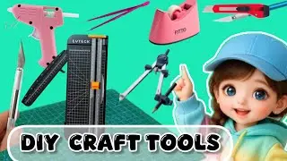 How to make craft materials at home using waste materials|Homemade craft tools #diy #craftmaterials 