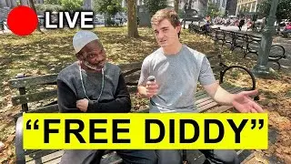 IRL Confronting People Outside Diddy Trial in NYC