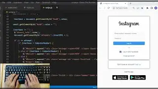 ASMR Programing - Coding Instagram Login Page using HTML, CSS  -  ( No Talking )