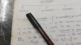 classical mechanics part 1 constraints