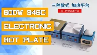 600W 946C Electronic Hot Plate Preheat Digital Preheating Station 200x200mm PCB SMD Heating Led Lamp