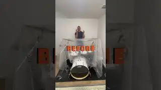 @philipgiffin1 Film & TV Composer Recording Studio Drum Room Before & After With Our 4&rdquo; Bass Traps!