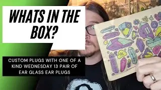 Whats in the box? One of a kind Wednesday 13 ear plugs and others from Custom Plugs