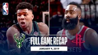 Full Game Recap: Bucks vs Rockets | Giannis and Harden Record Monster Double-Doubles