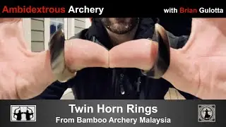 Ambidextrous Archery: Twin Thumb Rings from Bamboo Archery Malaysia