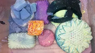 January  Elegant ASMR Monthly Mash | Gym Chalk Crush | Chalk Art | Satisfying | ASMR