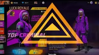 Purple criminal return | criminal royale free fire | criminal royale spin |free fire new event today