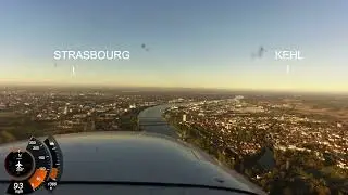 Vol Cessna LFGC Strasbourg Sud, local, Cessna 172 G1000