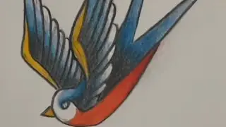 How to make sparrow art | Sparrow art for tattoo #art #tattoo #sparrow #bird #musicgenre #art #tatto