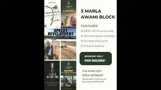Affordable 5 Marla Plot In Lahore