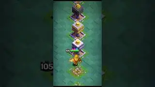 1 To 10 level Crusher VS max king in challenge || Clash of Clans #clashofclans #coc #shorts