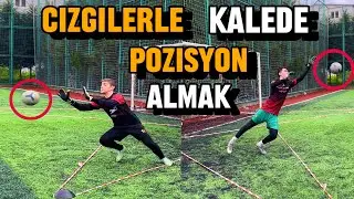 KALECİDE ÇİZGİLERLE POZİSYON ALMAK (KALECİ ANTRENMANI