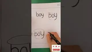 How to draw boy face 👦🏻 using word boy ||easy boy face 👦🏻 drawing✍️#SHORT