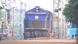 SGUJ WDP4 #20000 with Saraighat Express [Full HD]