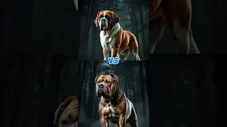Saint Bernard vs American👿💀 Bandogge Fight #shorts #trend