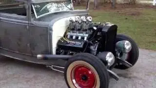 Hot rod 1930 ford model a coupe with a 331 Chrysler hemi 