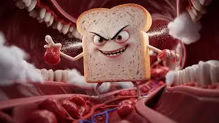 See Food Effects INSIDE Your Body LIVE! Healthy Heroes vs Junk Villains (Apple to Cucumber)