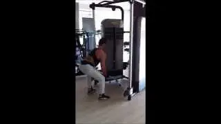 Dual pulley is a great way to work the back muscles - 8 reps - with Generoso Micera