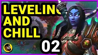 WoW Blood Death Knight Leveling 01 - 60 Part 02 - Nightborne Elf - No Commentary (Dragonflight)