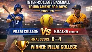 Pillai College vs Khalsa College 🔥 | 6&ndash;4 Thriller | Inter-College Baseball Tournament