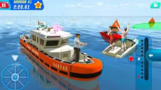 Speed Boat Simulator Games - Coast Guard Very rescue team drive - Android Gameplay