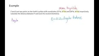 Calculating Distance - Same Longitude